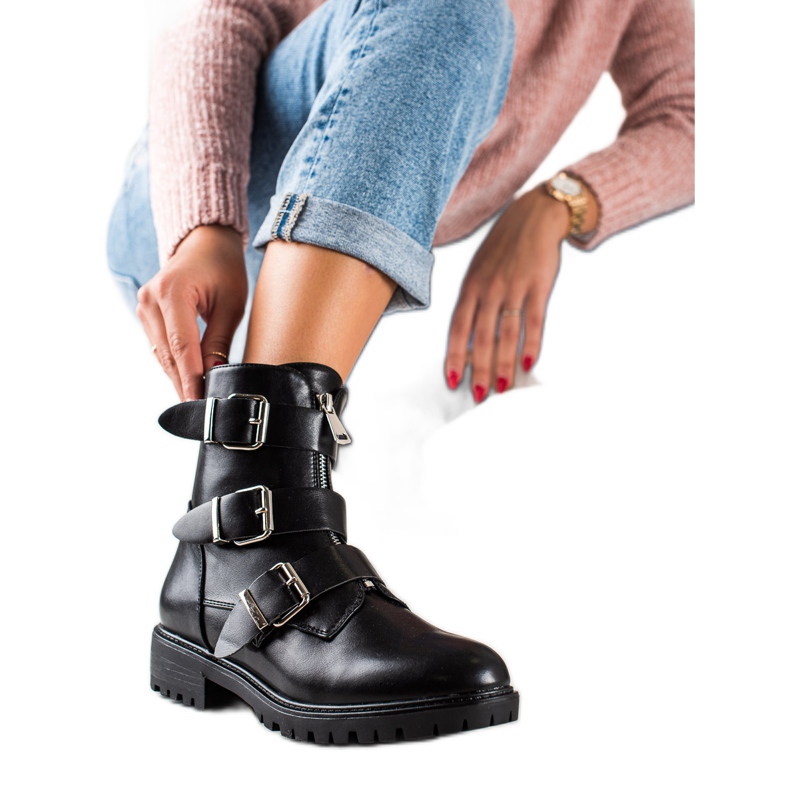 Sixth Sense Černí dělníci se sponami černá