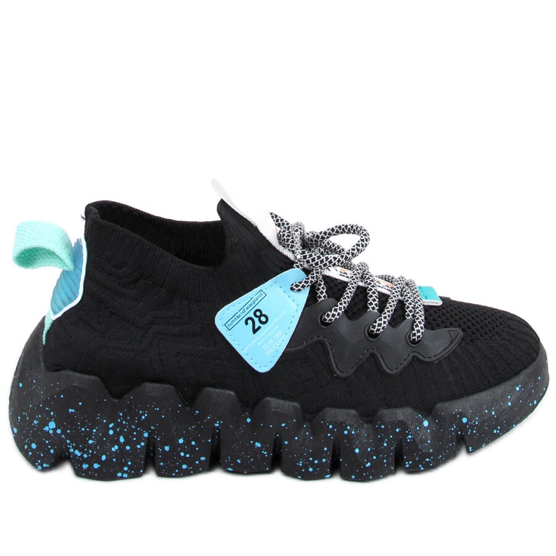 Černá sportovní obuv NB387 Allblack na vysoké podrážce