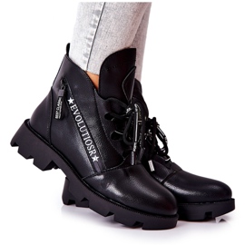 Boty zateplené kožešinou Sergio Leone Black TR740 černý