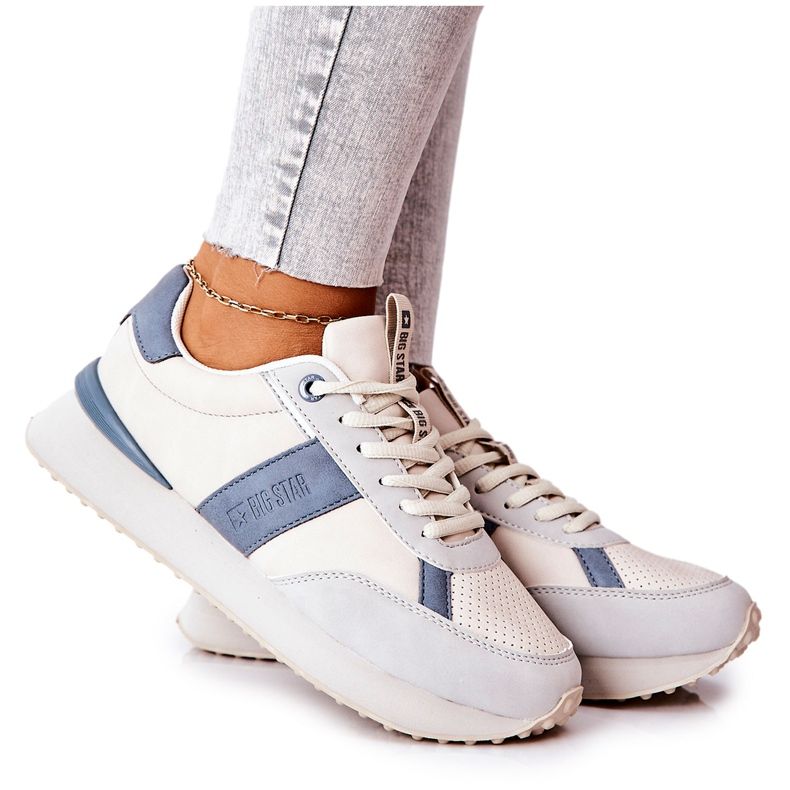 Sportovní obuv Memory Foam Big Star II274397 šedo-modrá modrý šedá Sportovní obuv Memory Foam Big Star II274397 šedo-modrá modrý šedá