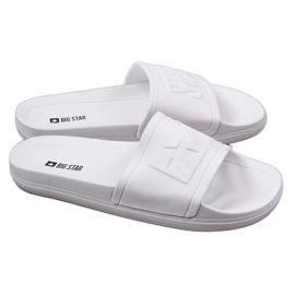 Gumové plážové pantofle Big Star M DD174687SS20 bílé bílý Gumové plážové pantofle Big Star M DD174687SS20 bílé bílý