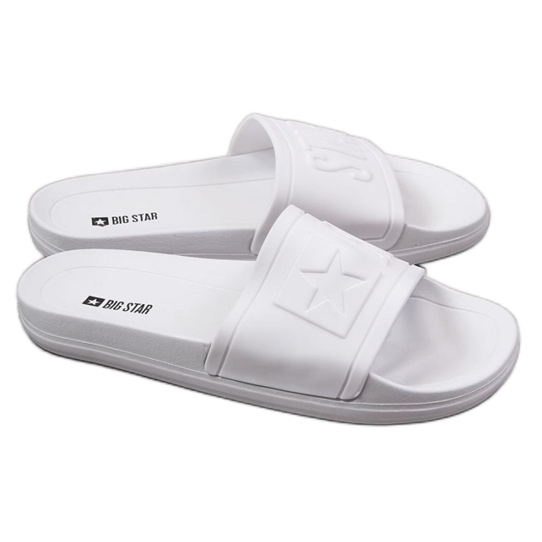 Gumové plážové pantofle Big Star M DD174687SS20 bílé bílý