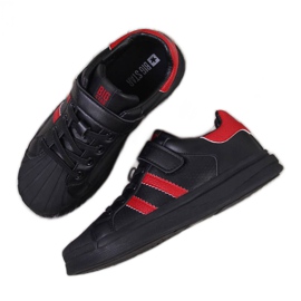 Sportovní obuv na suchý zip Big Star Jr GG374022 černá bílý černý
