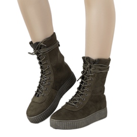 Zelené zimní tenisky Soliz zelený