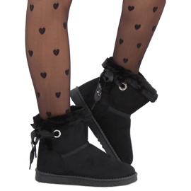 Emusy Silki Černé sněhové boty černý