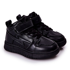 FR1 Dětské vysoké sportovní boty Black Bartnie černý