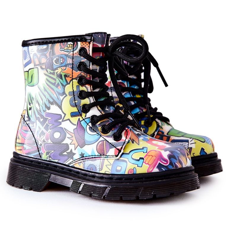 FR1 Teplé dětské boty s barevným špičkovým zipem vícebarevný FR1 Teplé dětské boty s barevným špičkovým zipem vícebarevný