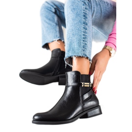 W. Potocki Elegantní černé boty Potocki černý