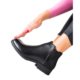 J. Star Klasické černé boty černý