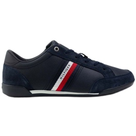 Boty Tommy Hilfiger Corporate Material Mix Leather M FM0FM03741 DW5 námořnická modř