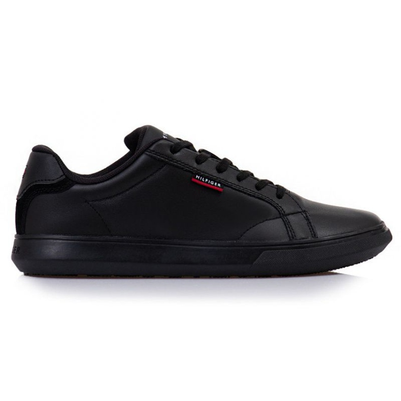 Boty Tommy Hilfiger Essentials Leather Cupsole M FM0FM03750 Bds černá