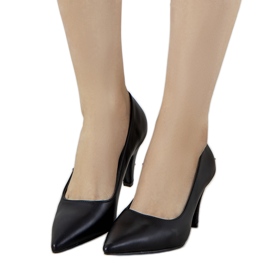 Černé lodičky na tlusté patě Day Off černý