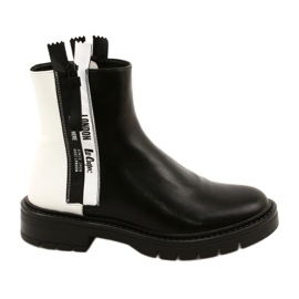 Dámské černé a bílé boty Lee Cooper LCJ-21-47-0650LA černý