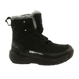 Dámské sněhové boty na softshell Lee Cooper LCJ-21-17-0590L Black Black černý