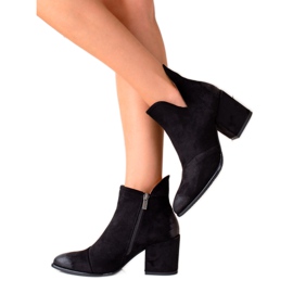 W. Potocki Semišové boty Potocki černá