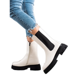 W. Potocki BÍLÉ BOTY WORKERY POTOCKI 21-18001w bílý