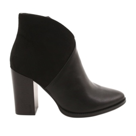 Boty na sloupku Černý Filippo DBT1575 / 21 BK
