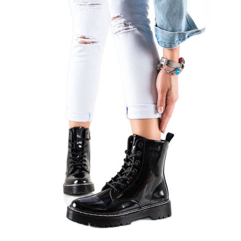 Vinceza Stylové, teplé Trappery černá Vinceza Stylové, teplé Trappery černá