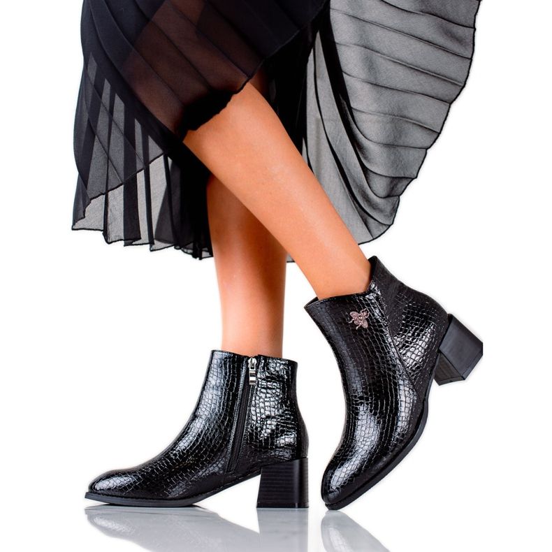 Filippo Stylové boty se zateplením černá