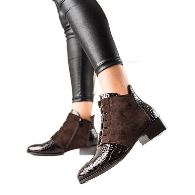 W. Potocki Elegantní boty Potocki hnědý