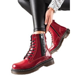 W. Potocki Červeně lakované Trappery Potocki červený