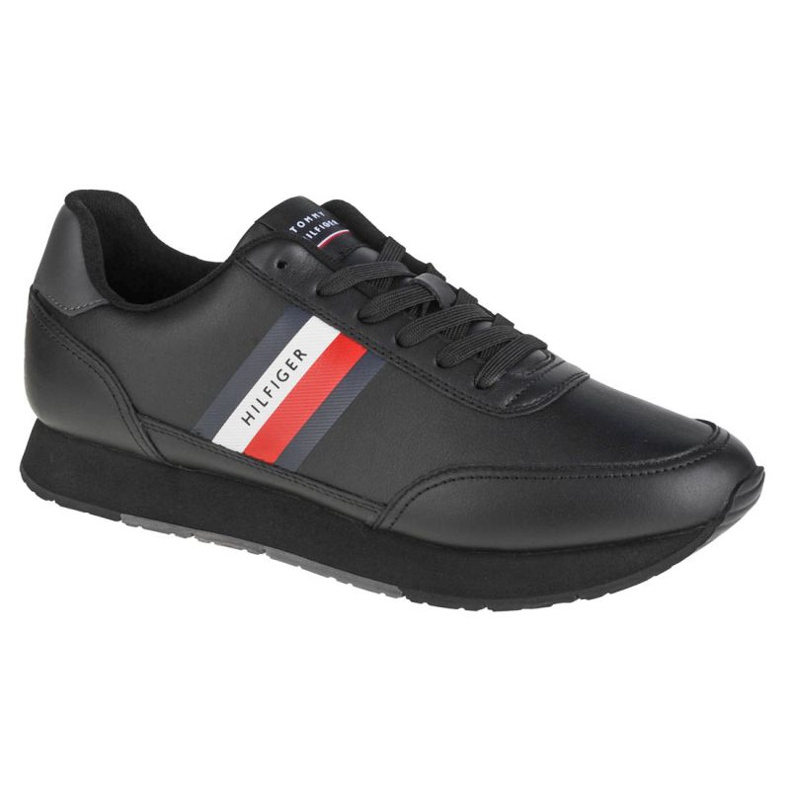 Boty Tommy Hilfiger Essential Runner Winter Leather M FM0FM03814-BDS černá