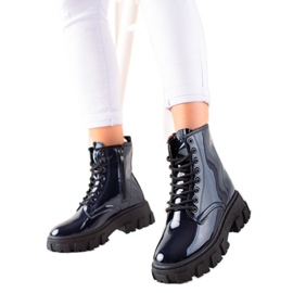 Sergio Todzi Navy Blue Trappers Na Platformě námořnická modrá Sergio Todzi Navy Blue Trappers Na Platformě námořnická modrá