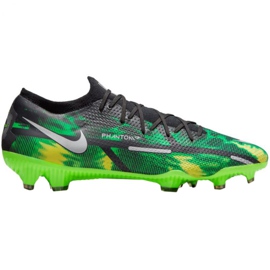 Kopačky Nike Phantom GT2 Pro Fg Sw M DM0734 003 vícebarevný zelená Kopačky Nike Phantom GT2 Pro Fg Sw M DM0734 003 vícebarevný zelená