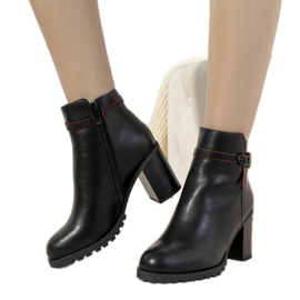 Černé zateplené boty na sloupku Murray černý