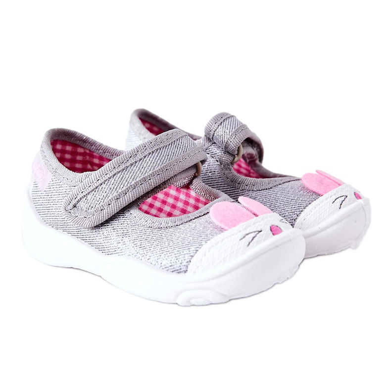 BEFADO S.A. Pantofle Inblu Rabbit 209P033 Šedé