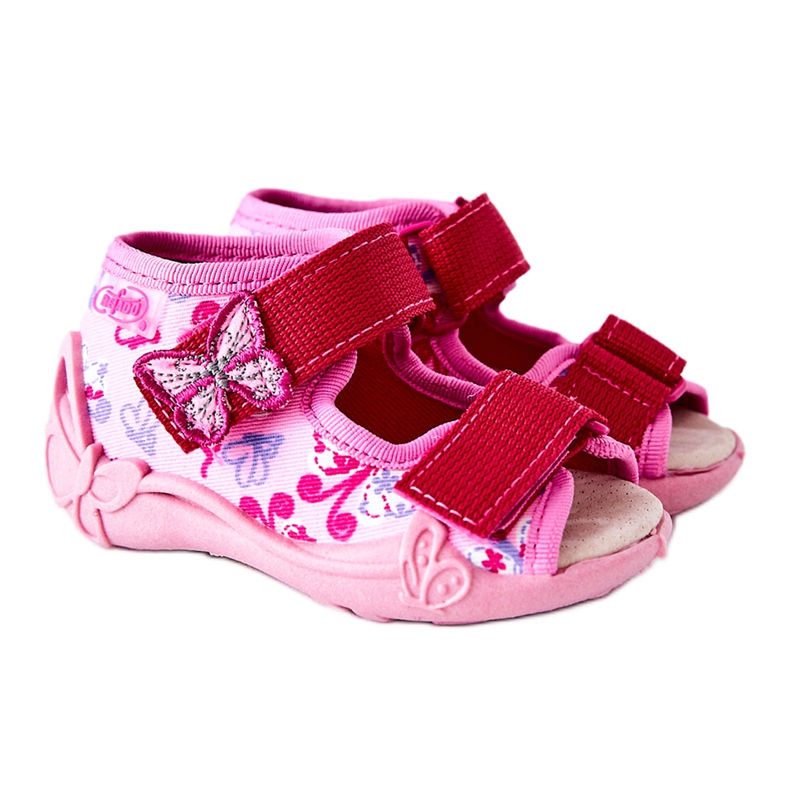 BEFADO S.A. Inblu sandály se suchým zipem 342P021 růžové růžový