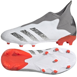 Kopačky Adidas Predator Freak.3 Ll Fg Jr FY6297 vícebarevný bílý