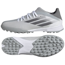 Kopačky Adidas X Speedflow.3 Tf Jr FY3322 šedá odstíny šedé
