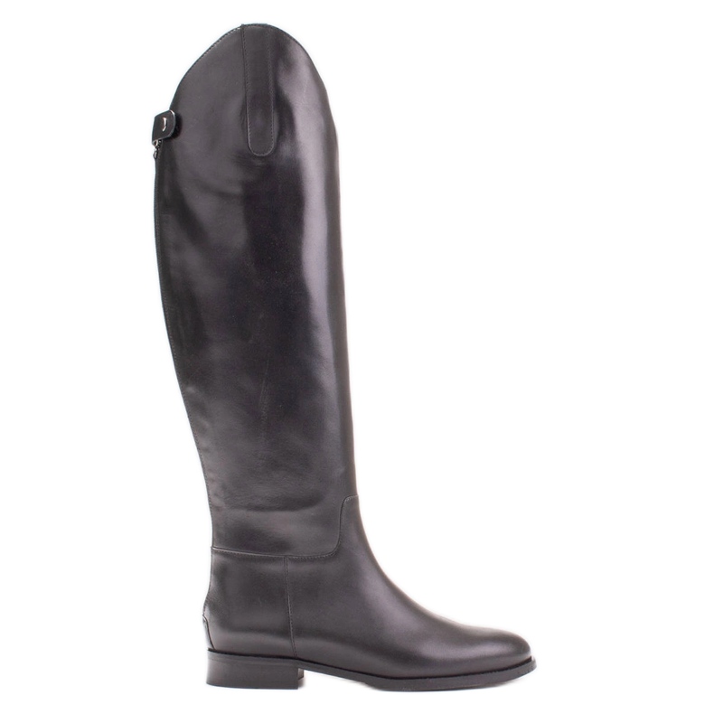 Marco Shoes Kozačky se zipy a elastickou gumou černá