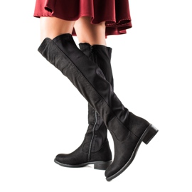 Lovery Pohodlné semišové boty černý