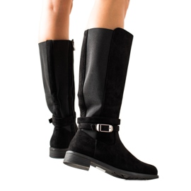 TRENDI Ležérní Boty Se Sponou černý