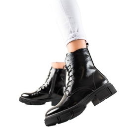 Šněrovací kozačky od Sergio Leone černý