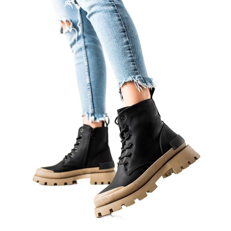 Seastar Módní zateplené turistické boty černá