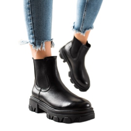 Seastar Módní boty Chelsea na platformě černý