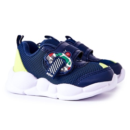 BEFADO S.A. Dětská sportovní obuv na suchý zip Befado 516P094 námořnická modř námořnická modrá