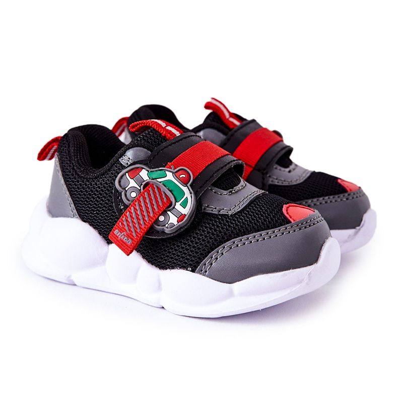 BEFADO S.A. Dětská sportovní obuv na suchý zip Befado 516P096 Černá červené