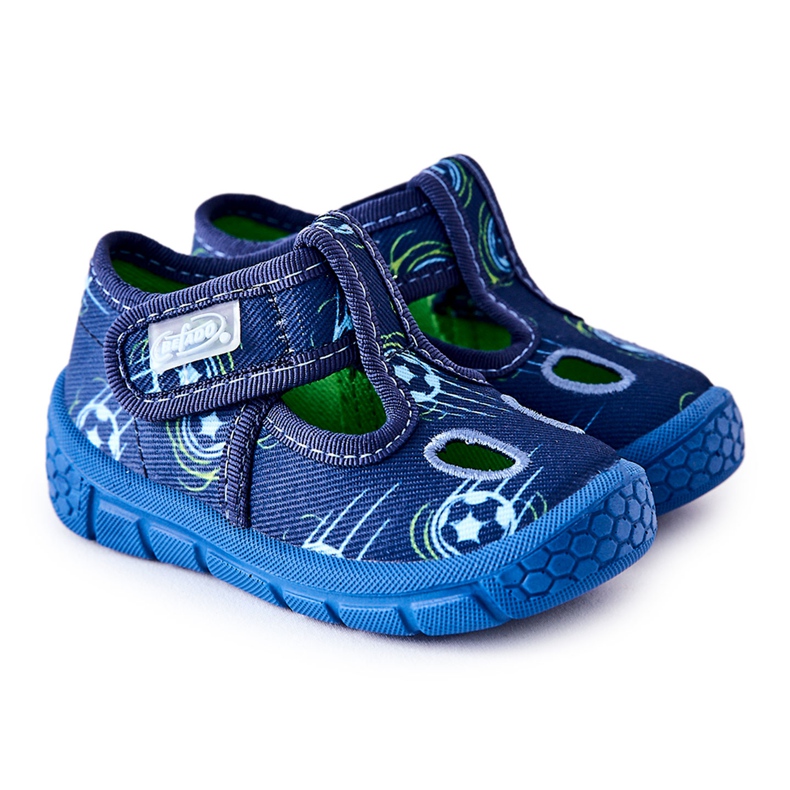 BEFADO S.A. Pantofle Befado Balls 533P015 Navy Blue námořnická modrá