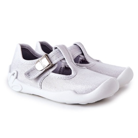BEFADO S.A. Pantofle Balerina Befado Shiny 115X001 Silver stříbro