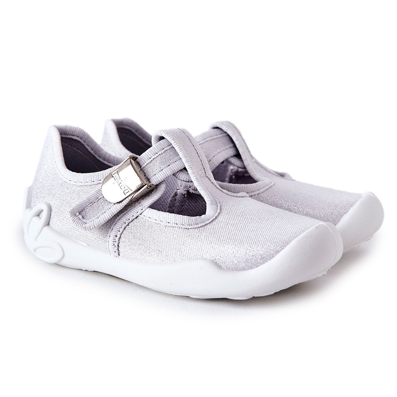 BEFADO S.A. Pantofle Balerina Befado Shiny 115X001 Silver stříbrný