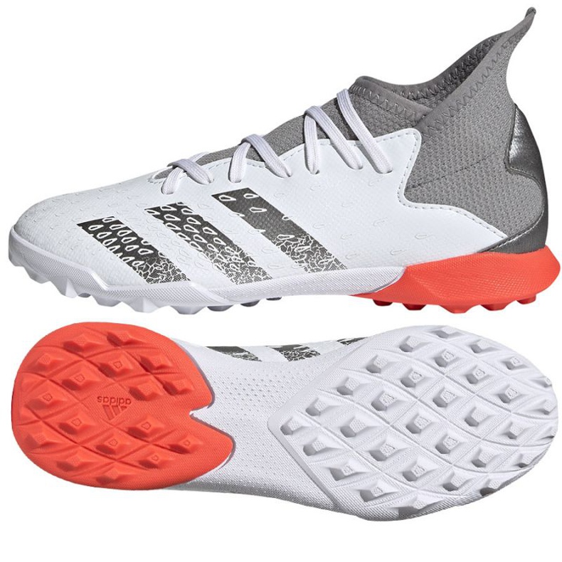 Kopačky Adidas Predator Freak.3 Tf Jr FY6312 bílý bílý