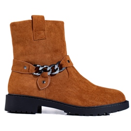 Weide Klasické semišové dělníky oranžový