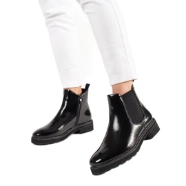 Klasické černé boty od Sergio Leone černý