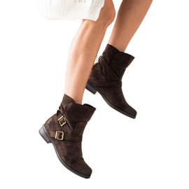 W. Potocki Nazouvací semišové boty Potocki hnědý W. Potocki Nazouvací semišové boty Potocki hnědý