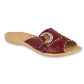 Dámské boty Befado pu 265D021 hnědý červené Dámské boty Befado pu 265D021 hnědý červené