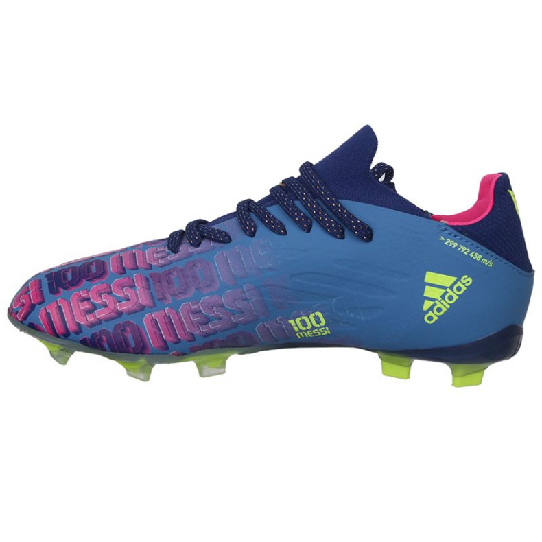 Kopačky Adidas X Speedflow Messi.1 Fg Jr FY6929 námořnická modrá, fialová, modrá, vícebarevná modrý